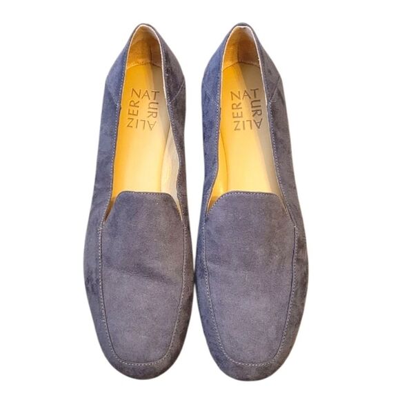 Naturalizer Women's Blue Grey Kate Faux Suede Loafers Size US 7 - Picture 2 of 5